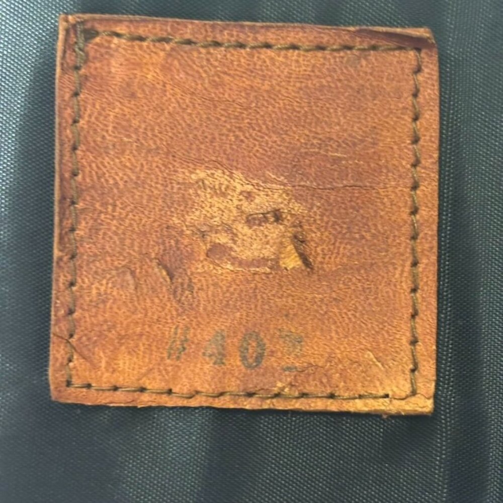 Vintage Leather Patchwork Vest Genuine Mexico-Made Mens Apparel Snap Closure - Picture 7 of 10